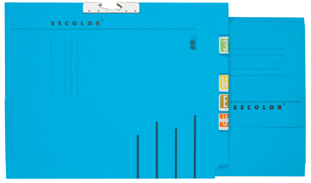 Secolor A4 Lateral Collection File blue