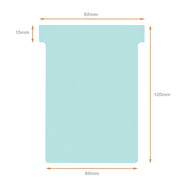 Nobo Tcards A8L/Blue 2003006 Pk100
