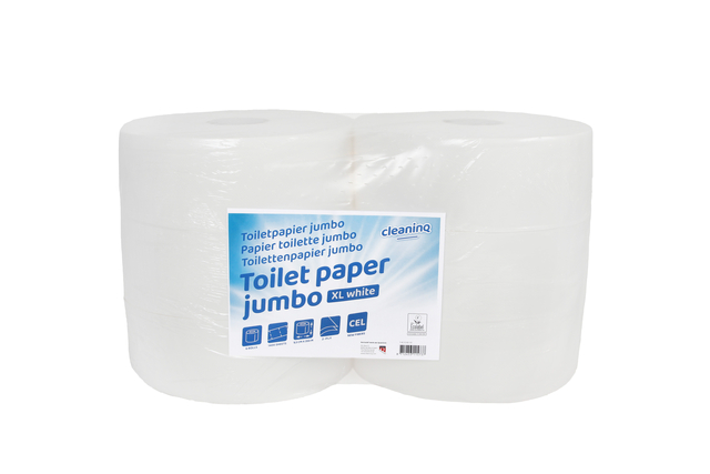 Toilet paper Cleaninq maxi jumbo 2 layers 350m white
