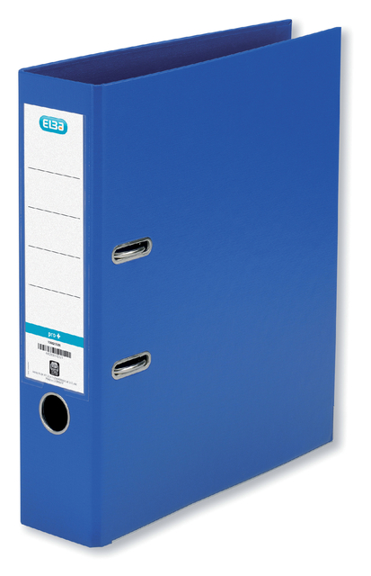 ELBA Lever Arch File Rado "smart Pro+", exchangeable spine label, A4 Spine 80 mm 2 Rings PP/PP Blue