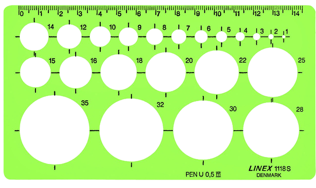 Linex 1118S Circle Template