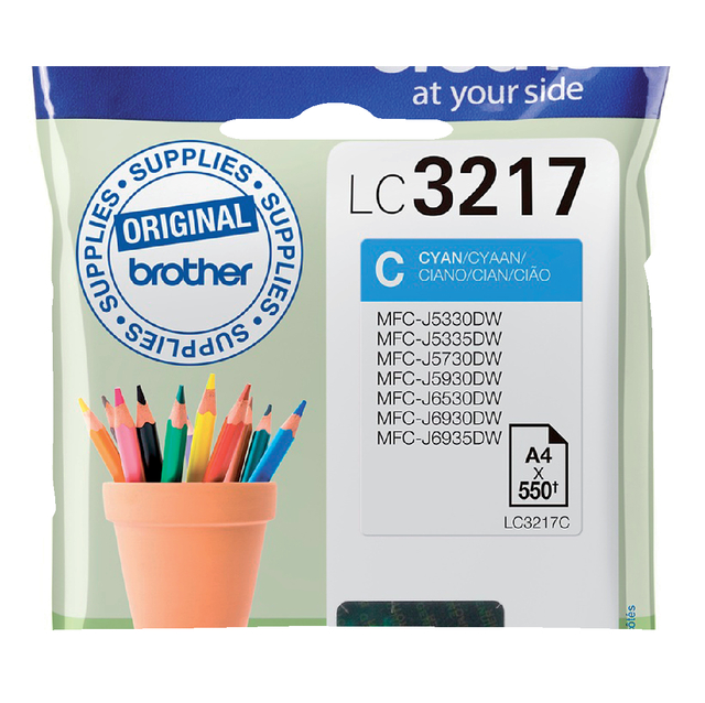 Brother Cyan Inkjet Cartridge LC3217C