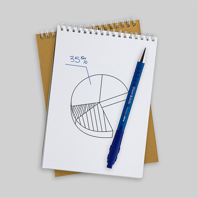 Papermate Flexgrip RT BP M Blu ValuePack