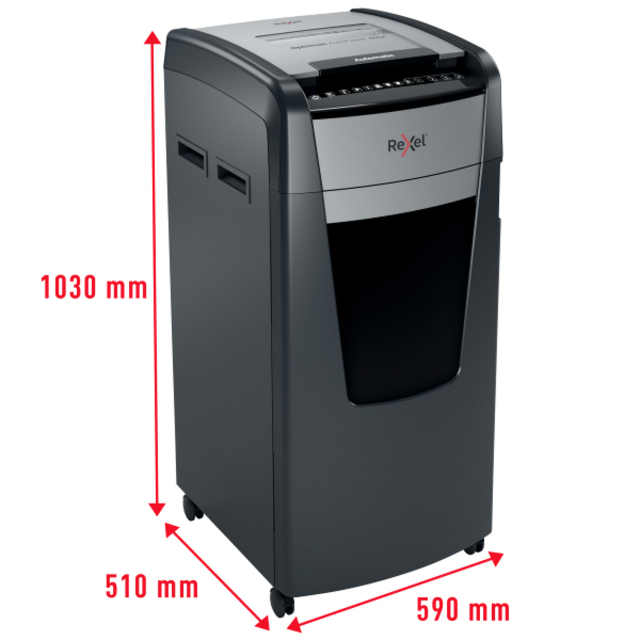 Papiervernietiger Rexel Optimum Auto+ 600X P4 snippers 4x30mm