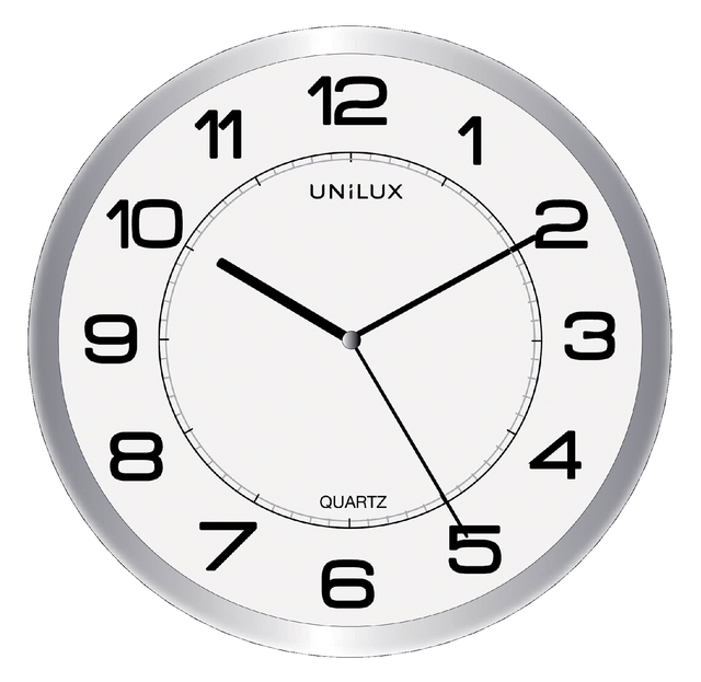 Unilux Attraction Clock Metal grey