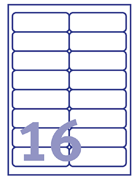 Etiket Avery J8162-40 99.1x33.9mm wit 640stuks