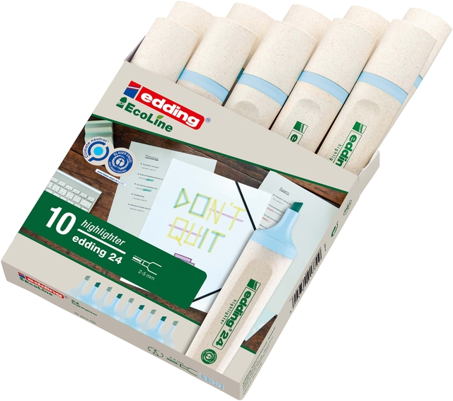 Markeerstift edding 24 EcoLine pastel blauw