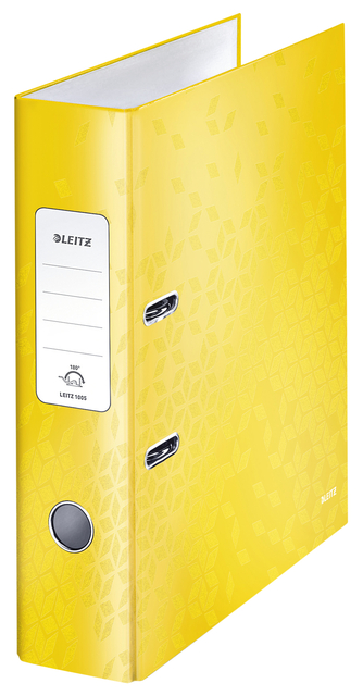 Lever arch file Leitz  WOW 85mm A4 Laminated yellow