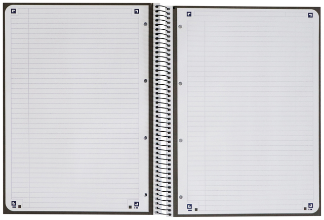Notitieboek Oxford Classic Europeanbook A4+ 4-gaats lijn 160 pagina's zwart