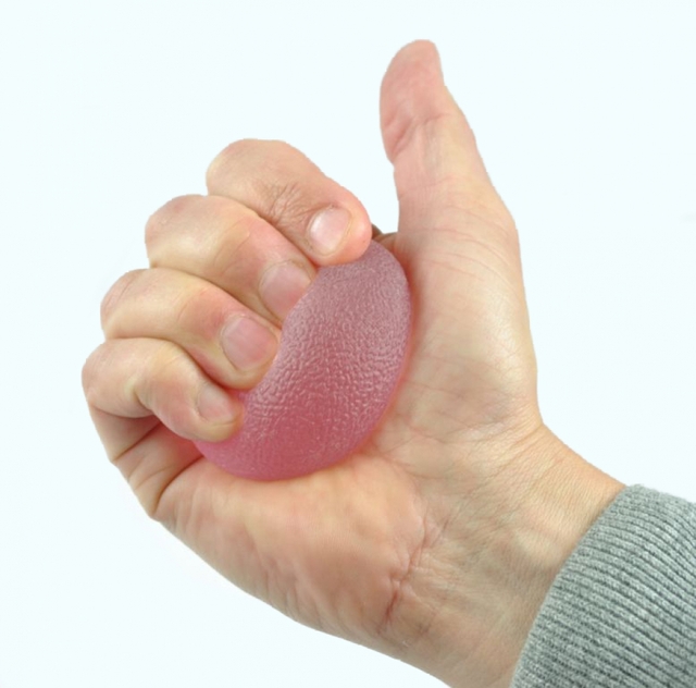 Handtrainer gelbal Able2 Extra Soft roze