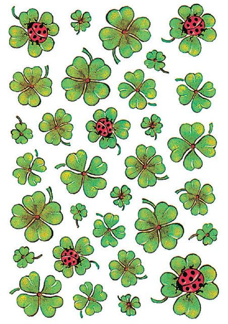 DECOR stickers shamrocks 3 sheets