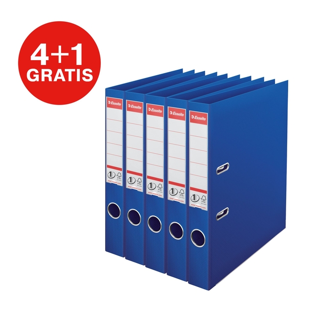 Lever Arch File Esselte No 1 Power PP 50 mm blue 5 pieces