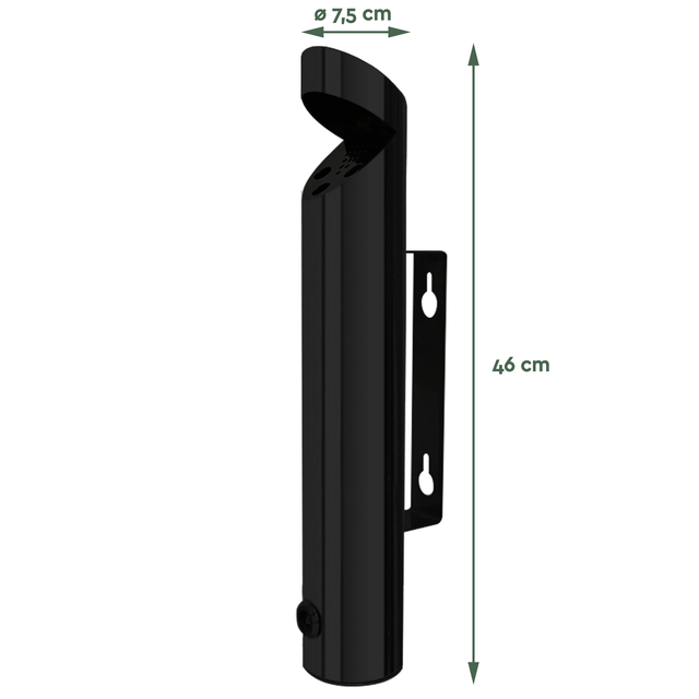 Wandasbak BRASQ AT200 RVS zwart