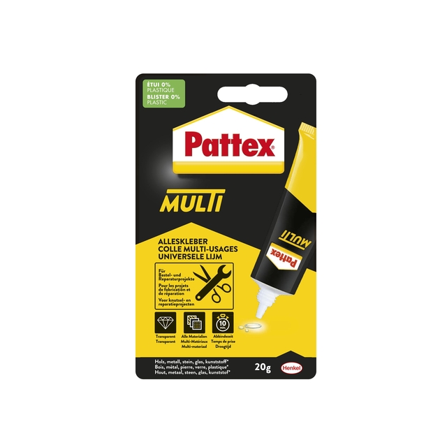 All-purpose glue Pattex Multi tube 20 grams on blister