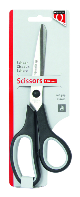 Scissors Quantore 210mm soft grip black
