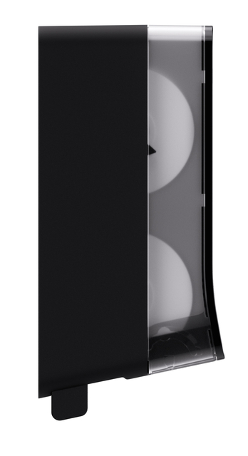 Toiletpapierdispenser Satino JT3 Hyginity systeemrol duo zwart 333423