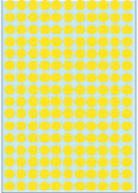 Multi-purpose labels ø 8mm yellow 5632 pcs