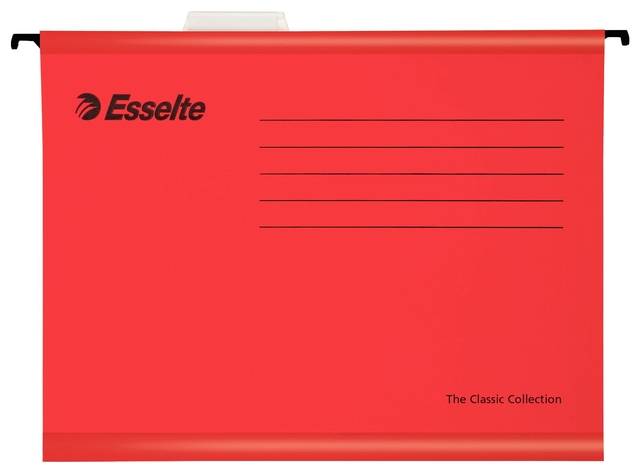 Reinforced Suspension File Esselte Classic A4 V-bottom red
