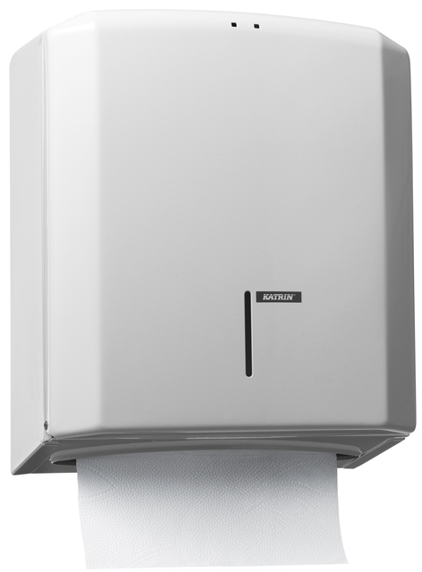 Handdoekdispenser Katrin medium wit 988113