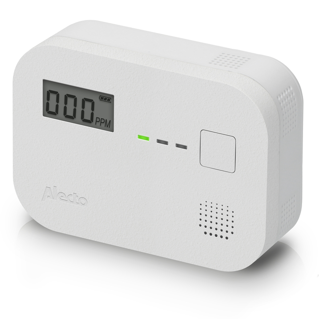 Koolmonoxidemelder Alecto 10 jaar sensor en display COA3910 wit