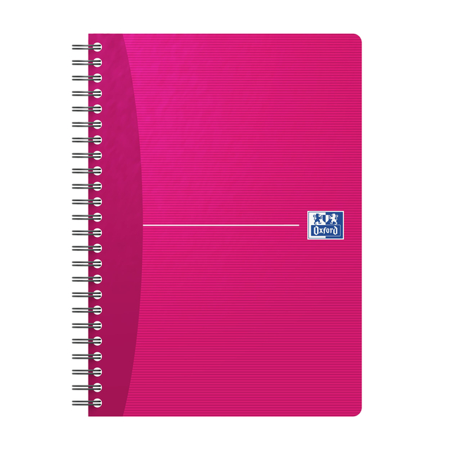 OXFORD Office Essentials A5 Soft Card Twin-wire Notebook Ruled 180 Pages Assorted Colours SCRIBZEE® Compatibl