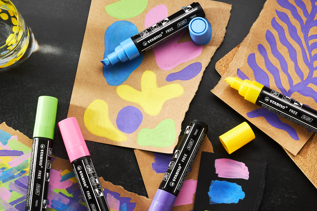 Acrylmarker STABILO  Free Acrylic T800C karmijnrood