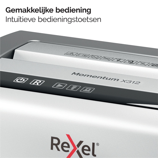 Papiervernietiger Rexel Momentum X312 snippers 5x42mm