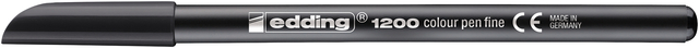 Fineliner edding 1200 001 fijn zwart blister à 3 stuk