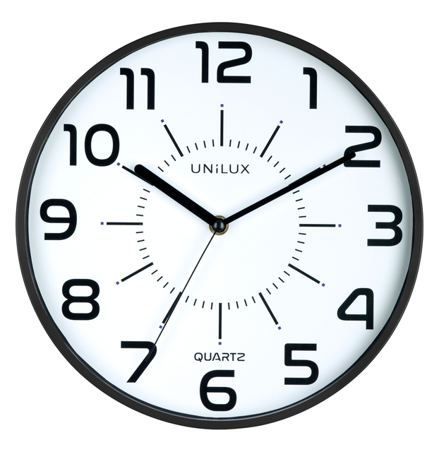 Wall clock Unilux Pop black