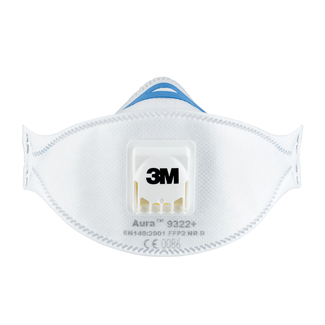 Dust mask 3M Aura for sanding 9322 FFP2 with valve 2 pieces