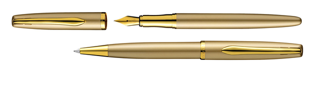Schrijfset Pelikan Jazz Noble Elegance K36+P36 medium gold