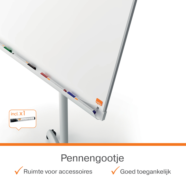 Flipover Nobo Premium Plus mobiel staal