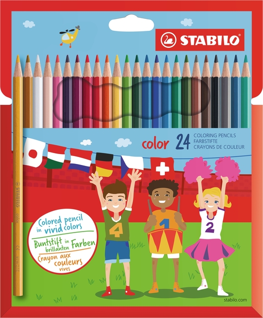 Kleurpotloden STABILO 979 color assorti kartonnen etui à 24 stuk