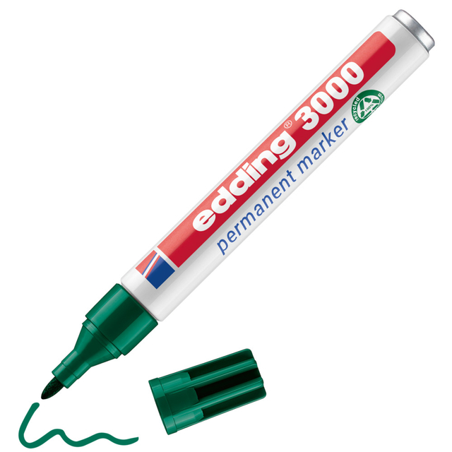 Viltstift edding 3000 creatief rond 1.5-3mm assorti blister à 4 stuks