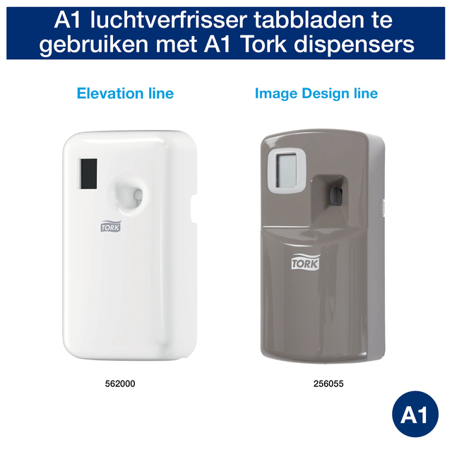 Air freshener dispenser Tork A1 Elevation white 562000