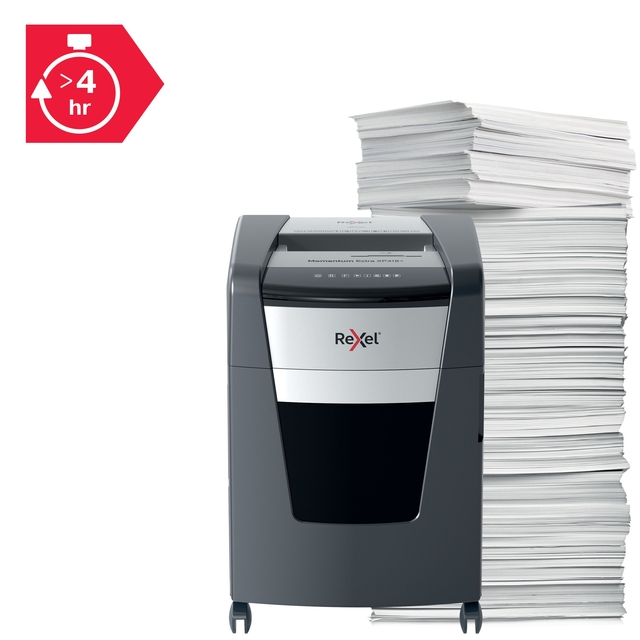 Papiervernietiger Rexel Momentum Extra XP418+ snippers 4x35mm