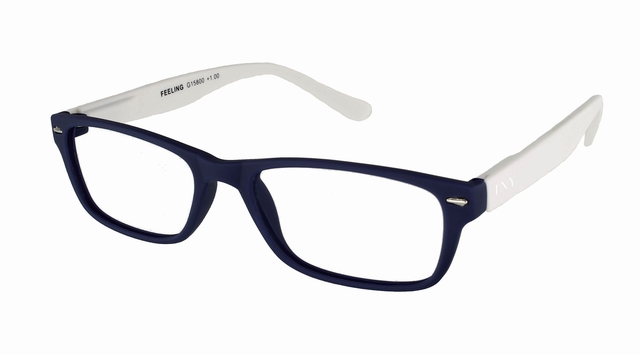 Leesbril I Need You +2.00 dpt Feeling blauw-wit