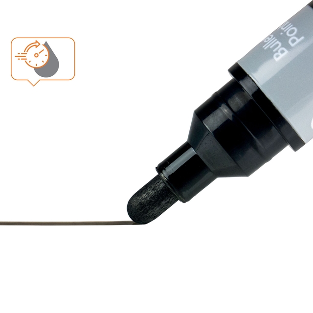 Viltstift Nobo whiteboard Liquid ink rond assorti 3mm 4st