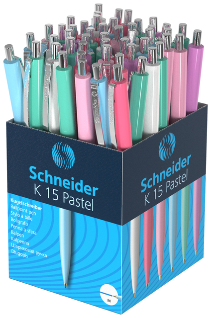 Balpen Schneider K15 medium pastel assorti