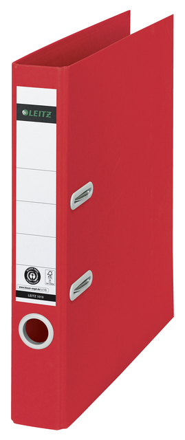 Ordner Leitz Recycle 180° 50mm karton A4 rood
