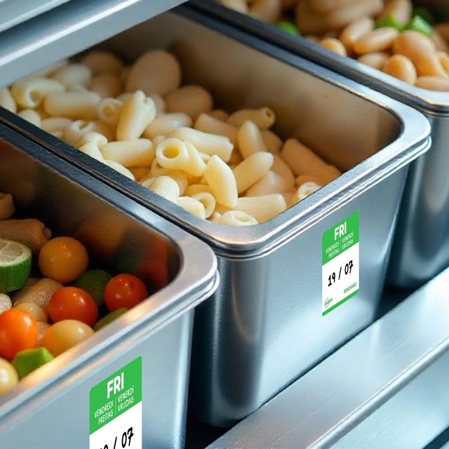 Etiket Avery HACCP vrijdag-groen 25x25mm 1000 stuks