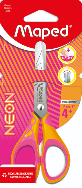 Kinderschaar Maped Neon 13cm assorti