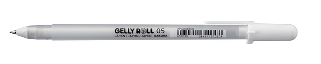 Gelschrijver Sakura Gelly Roll Basic 05 0.3mm wit