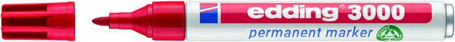 edding 3000 permanent marker red
