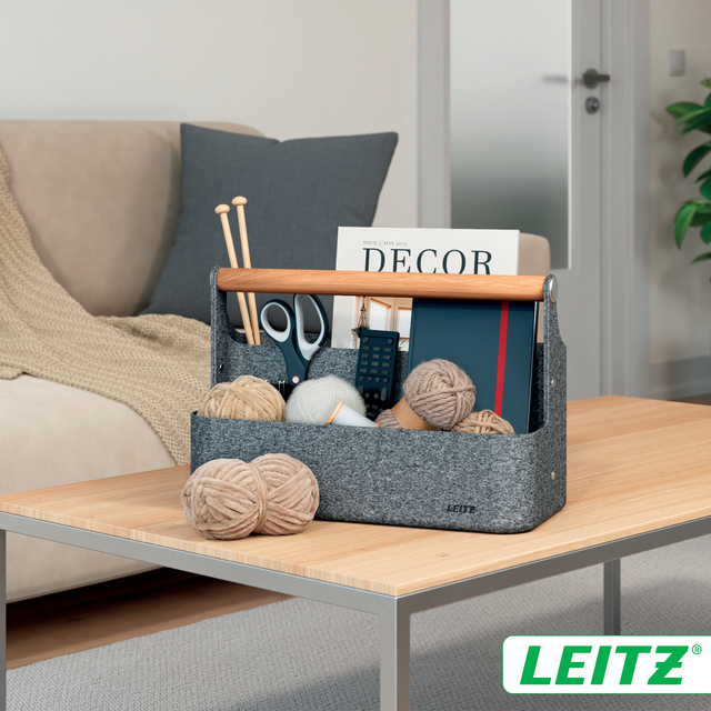 Bureau organizer Leitz draagbaar donkergrijs
