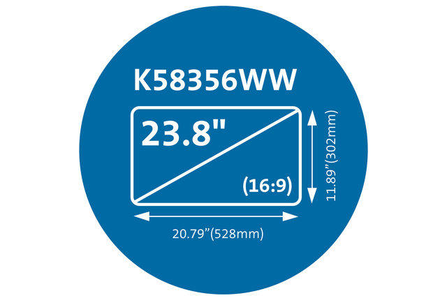 Privacyfilter Kensington MagPro voor 23.8" monitors 16:9