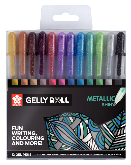 Gelschrijver Sakura Gelly Roll Metallic glans assorti