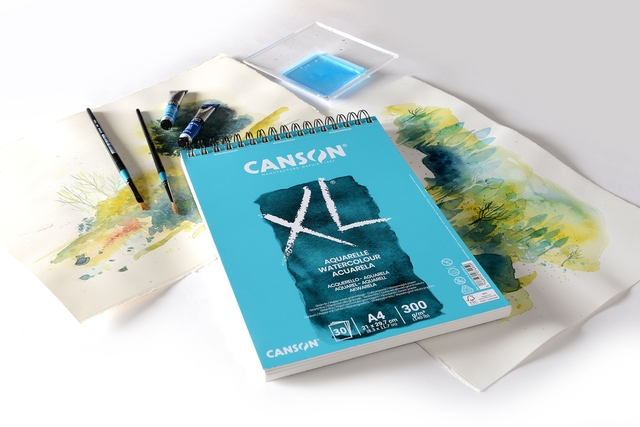 Aquarelpapier Canson XL 20vel 300gr A5 wit