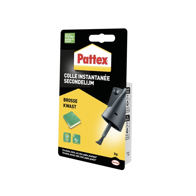 Superglue Pattex with brush bottle 5 grams on blister