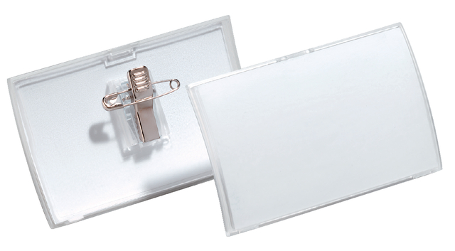 Durable Click FoldName Badge C/Clip PK25